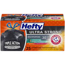 Hefty recycling bags, clear, 30 gallon, 36 count. Hefty Ultra Strong Large White Pine Breeze Trash Bags Walmart Com