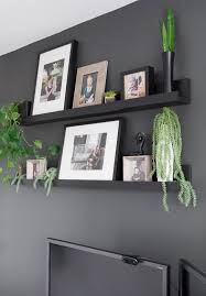Diy Photo Ledge Shelves Inspired By Ikea S Mosslanda Line Ledge Shelf Room Decor Home Decor