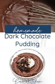 Dark Chocolate Pudding Recipe Chocolate Pudding Homemade Dark Chocolate Foodie Recipes
