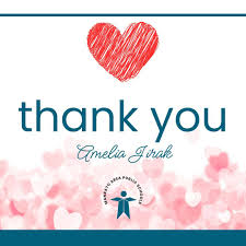 🎉 Thank You, Amelia Jirak! From Jace and family: 💬 "Thank you ...