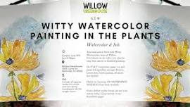 Witty Watercolor Painting in the Plants!