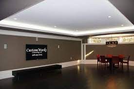 Basement Photos Basement Dark Floor Design Pictures Remodel Decor And Ideas Cheap Hardwood Floors Contemporary Basement Modern Flooring