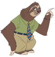 Flash The Sloth Of Zootopia Sloth Cartoon Sloth Drawing Disney Canvas Art