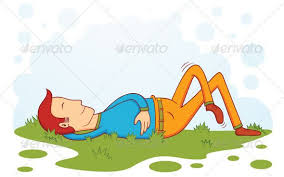 Sleeping On Grass Vector Graphics Design Illustration Design Vector Graph
