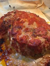 Homemade Meatloaf With Pasta Sauce Instead Of Ketchup Homemade Meatloaf Fast Meatloaf Recipe Food