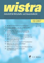 Gerson trüg, fachanwalt für strafrecht, freiburg/tübingen am mittwoch, 11. Bgh Wistra Zeitschrift Fur Wirtschafts Und Steuerstrafrecht