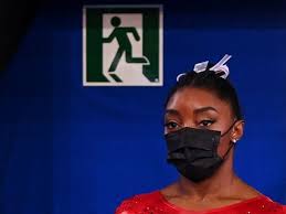 Simone biles watches her team compete after pulling out of competitions at the. P2g6etwllkb 8m