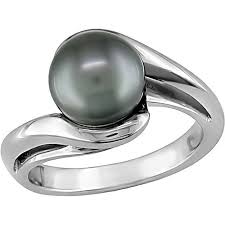 Black And White Pearl Ring Meaning Pearl Engagement Rings Tahitian Pearl Ring Black Pearl Ring Pearl Engagement Ring