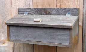 Locate the studs using a stud finder, on the. 41 Wooden Mailbox Ideas Wooden Mailbox Mailbox Diy Mailbox