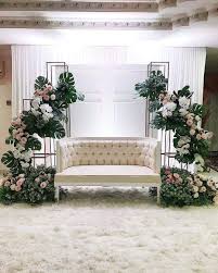 Hiasan bilik ,pelamin dan meja makan beradap pengantin. 9 Pelamin Ideas Wedding Backdrop Design Wedding Background Decoration Simple Wedding Decorations