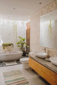 A Modern Balinese Holiday Villa In Canggu The Style Files 4676 Bali Haus Balinesisches Bad Badezimmer Innenausstattung