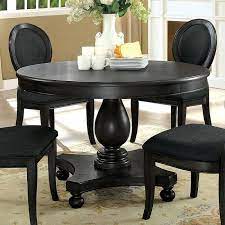 Dining room gray rectangular tables. Siobhan Round Dining Table Dark Gray By Furniture Of America Furniturepick