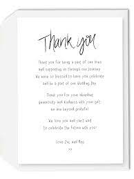 The wrapping needs to look beautiful of course, but the tag will initially tell them who it is from and a message direct from the gift giver. 7 Wedding Thank You Cards Wording Samples From Bride And Groom