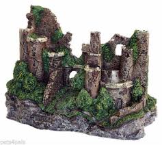 Large Rustic Castle Ruins Aquarium Decoration Fish Tank Ornament 29cm Fish Tank Decorations Aquarium Decorations Aquarium Ornaments
