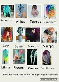 Both taurus and cancer are very connected to their physical bodies, and share an intense, almost psychic, sensuality. What It Would Look Like If The Signs Dyed Their Hair Hairstyle Zodiac Zodiac Sign Fashion Zodiac Signs