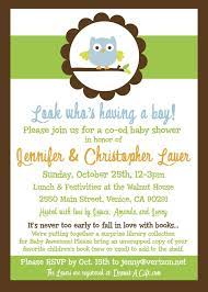Owl Invite Modern Baby Shower Invitations Baby Shower Invitation Wording Couples Baby Shower Invitations