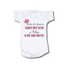 Body Bebê Neutro Antes de Saber Meu Sexo Titia Já Ama | Elo7