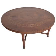 Check out our moroccan round coffee table selection for the very best in unique or custom, handmade pieces from our living room furniture shops. Antique Moroccan Round Coffee Table Stylish Legs Exotic Carved Wood Marquetry For Sale At 1stdibs