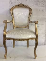 French Style Shabby Chic Bedroom Dining Chair Carver In Gold Cream Crushed Velvet Reptile Style Fabric Shabby Chic Shabby Chic Bedroom Elegant Chair