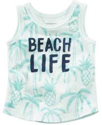 First Impressions Beach Life Print Cotton Tank Top Baby Boys Created For Macy S Baby Tank Tops Kids Tops Cotton Tank Top