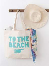 To The Beach Canvas Bag Beach Bags Alphabet Bags Www Alphabetbags Com Canvas Beach Bag Bags Canvas Bag