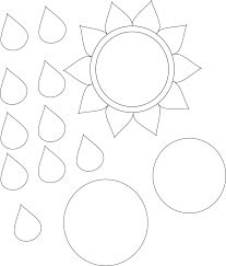 Instructions for crafting the crepe paper sunflowers. 6 Best Sunflower Cut Out Template Printable Printablee Com