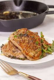 The only changes i made were using italian seasoned bread crumbs and i dipped the pork chops in flour before dipping them in the egg mixture. Pan Seared Pork Chops The Gay Globetrotter