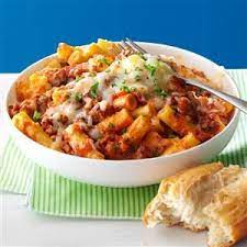 Easy Ziti Bake Recipe Baked Ziti Beef Casserole Recipes Dinner With Ground Beef