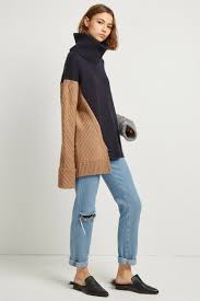 Our knit tops are designed to fit every body and most are available in misses', petite, women's and tall sizes. Viola Knit High Neck Jumper Collections French Connection