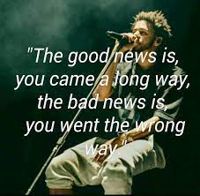 That's badder out there on the tours but you ain't never gon' be hapy till you love yours — j. Avant Qu Elle Parte Love Yourz J Cole