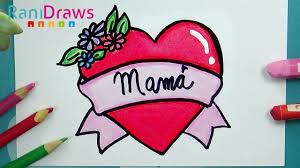 Que tiene algo de dios por la inmensidad de su amor, y mucho de ángel por la incansable solicitud de sus cuidados. Como Dibujar Un Corazon Para Mama Paso A Paso Youtube