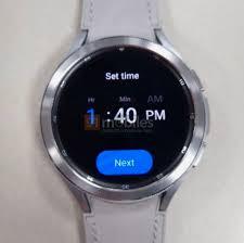 Galaxy watch 4 classic combines health/fitness tracking with a refined design, featuring a customizable face and rotating bezel on a stainless steel watch. Exclusive Samsung Galaxy Watch4 Classic Design Revealed Via Live Images 91mobiles Com