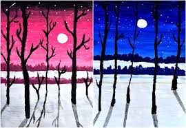 Paesaggio Notturno Arte Paesaggi Arte Che Ispira
