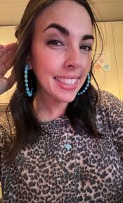 Ocean earrings with turquoise beads