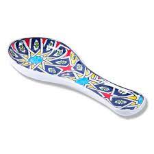 Oggi any size spoon ceramic spoon rest, white utensil holder kitchen stove top. Turkish Spoon Rest Worldcrafts