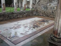 Pompeii Casa Del Fauno Or House Of The Faun December 2005 Looking North East Across Exedra Floor Showing Recreate Pompeii Outdoor Decor Outdoor