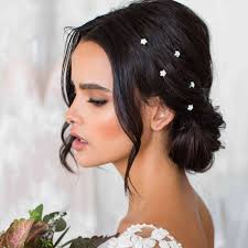 Think snap clips, bedazzled bobby pins, hair barrettes—sometimes worn all at once. 18 Best Bridal Hair Pins Of 2021
