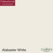 Tel ennis 065 682 4052 tel shannon 061 718 674 info@shanahanpaints.com Colourtrend Contemporary Ceramic Matt Alabaster White Paint 1 Litre Clarkes Bailieborough