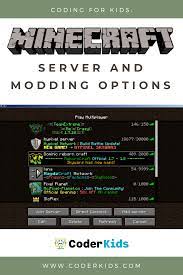 · run your forge server, · then . Minecraft Server And Modding Options Coder Kids
