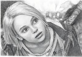 Drawing By Annasophia Robb Pencil Portrait Annasophia Robb Bridge To Terabithia