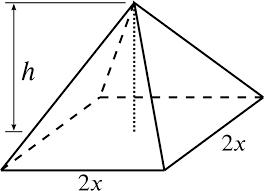 (make sure the nets belong to congruent pyramids and that all measurements are. Solution When Is The Area Of A Face Of This Pyramid A Minimum Calculus Of Powers Underground Mathematics