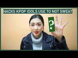 Hacks Kpop Idols Use To Not Sweat Idol Insider Youtube Sweat Kpop Idol