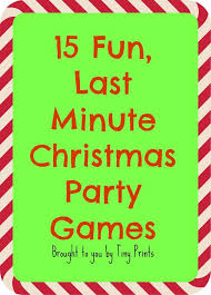 The first pair of each team must stand at the start line. Fun Last Minute Christmas Party Games Xmas Party Games Fun Christmas Party Games Dinner Party Games