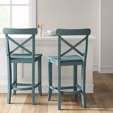 24 Litchfield X Back Counter Height Barstool Teal Threshold Target In 2020 Bar Stools Bar Stools Kitchen Island Bar Stools With Backs