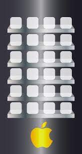Apple Logo Shelf Kin Cool Wallpaper Sc Iphone6s Iphone Homescreen Wallpaper Apple Wallpaper Iphone Apple Logo Wallpaper