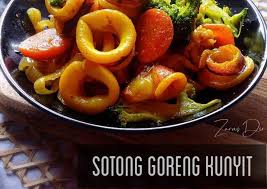 Sotong gaul dengan kunyit dan sedikit garam halus. Resepi Sotong Goreng Kunyit Sedap Resepi Merory Sedap Betul
