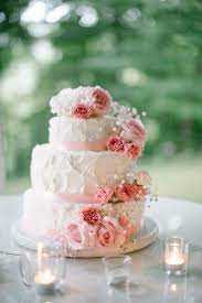 A Shabby Chic Wedding At Mountain Magnolia Inn Suites And Restaurant In Hot Springs North Carolina Pink Wedding Cake Wedding Cake Roses Carnation Wedding