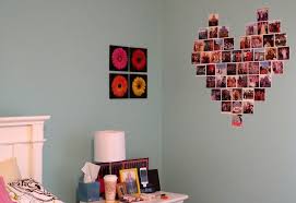 Jugendzimmer Deko Fotowand Herz Ohne Bilderrahmen Gestalten Decor Holiday Decor Photo Wall