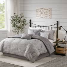 Buy the best and latest bedspreads king size on banggood.com offer the quality bedspreads king size on sale with worldwide free shipping. Madison Park Cal King 7 Piece Printed Seersucker Comforter Set In Grey Olliix Mp10 6292