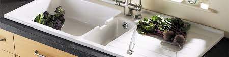 An older kitchen sink can look worn out and dirty. Ceramic Kitchen Sinks From Taps Uk